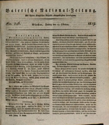 Baierische National-Zeitung Freitag 15. Oktober 1819