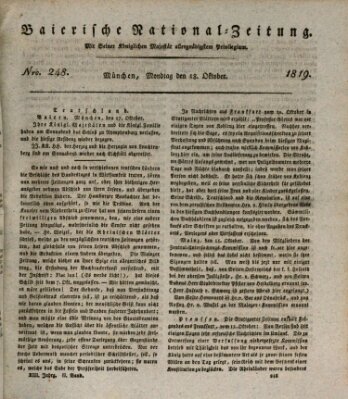 Baierische National-Zeitung Montag 18. Oktober 1819