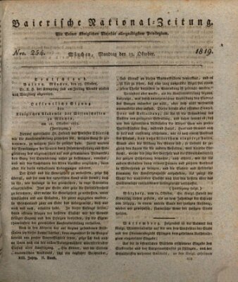 Baierische National-Zeitung Montag 25. Oktober 1819