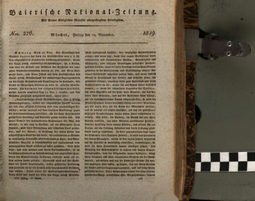 Baierische National-Zeitung Freitag 19. November 1819