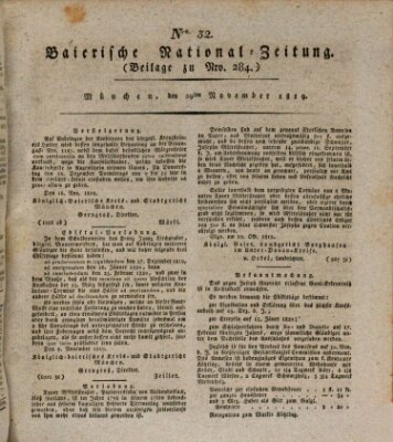 Baierische National-Zeitung Montag 29. November 1819