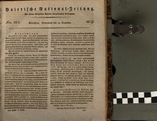 Baierische National-Zeitung Samstag 18. Dezember 1819