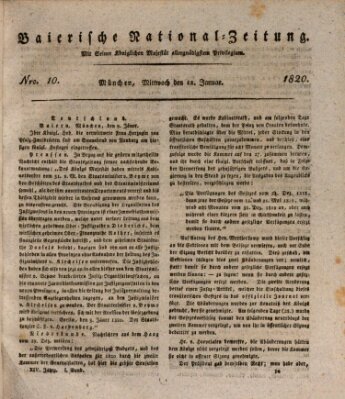 Baierische National-Zeitung Mittwoch 12. Januar 1820