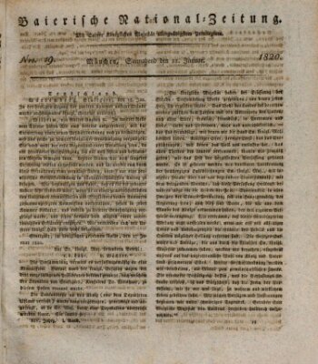 Baierische National-Zeitung Samstag 22. Januar 1820