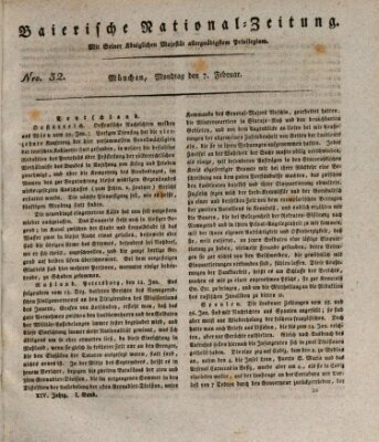 Baierische National-Zeitung Montag 7. Februar 1820