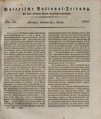 Baierische National-Zeitung Mittwoch 9. Februar 1820