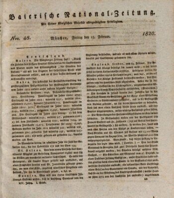 Baierische National-Zeitung Freitag 25. Februar 1820