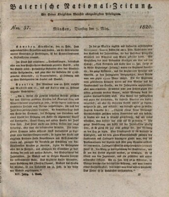 Baierische National-Zeitung Dienstag 7. März 1820