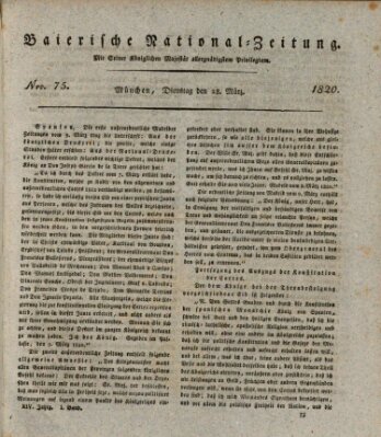 Baierische National-Zeitung Dienstag 28. März 1820