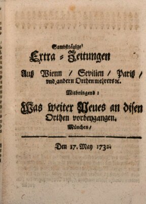 Mercurii Relation, oder wochentliche Ordinari Zeitungen von underschidlichen Orthen (Süddeutsche Presse) Samstag 17. Mai 1732