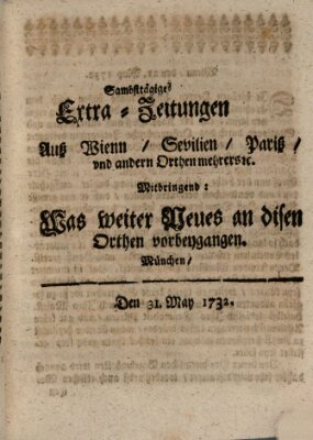 Mercurii Relation, oder wochentliche Ordinari Zeitungen von underschidlichen Orthen (Süddeutsche Presse) Samstag 31. Mai 1732