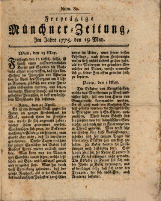 Münchner Zeitung (Süddeutsche Presse) Freitag 19. Mai 1775