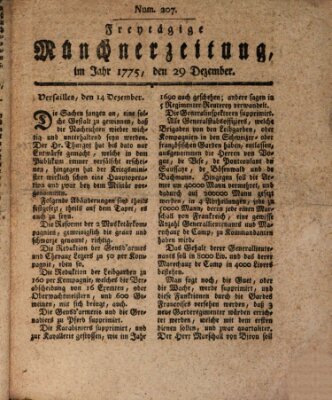 Münchner Zeitung (Süddeutsche Presse) Freitag 29. Dezember 1775