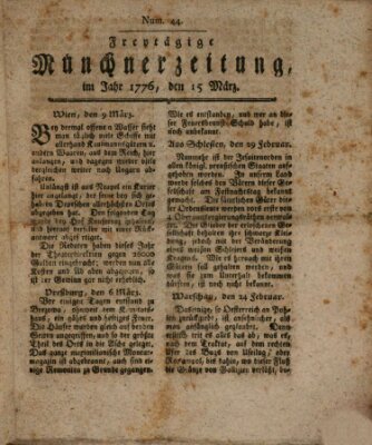 Münchner Zeitung (Süddeutsche Presse) Freitag 15. März 1776