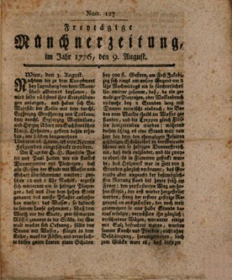 Münchner Zeitung (Süddeutsche Presse) Freitag 9. August 1776