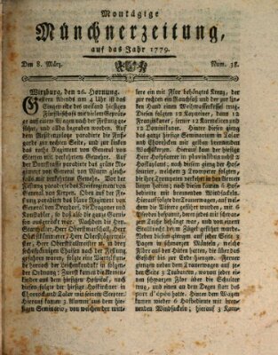 Münchner Zeitung (Süddeutsche Presse) Montag 8. März 1779