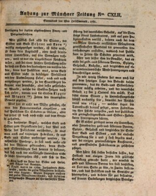 Münchner staats-, gelehrte, und vermischte Nachrichten (Süddeutsche Presse) Samstag 8. September 1781