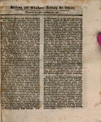 Münchner staats-, gelehrte, und vermischte Nachrichten (Süddeutsche Presse) Samstag 15. September 1781