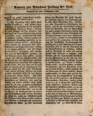 Münchner staats-, gelehrte, und vermischte Nachrichten (Süddeutsche Presse) Samstag 29. September 1781