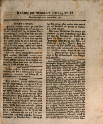 Münchner staats-, gelehrte, und vermischte Nachrichten (Süddeutsche Presse) Samstag 30. März 1782