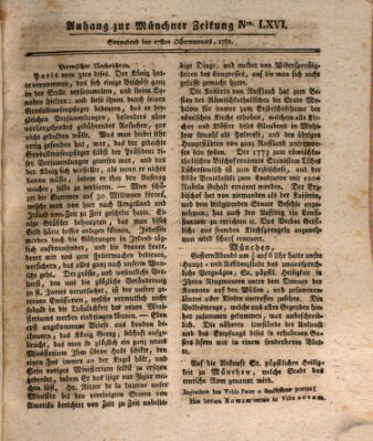 Münchner staats-, gelehrte, und vermischte Nachrichten (Süddeutsche Presse) Samstag 27. April 1782