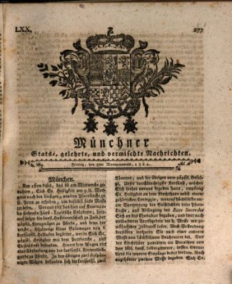 Münchner staats-, gelehrte, und vermischte Nachrichten (Süddeutsche Presse) Freitag 3. Mai 1782