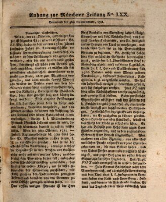 Münchner staats-, gelehrte, und vermischte Nachrichten (Süddeutsche Presse) Samstag 4. Mai 1782