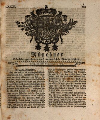 Münchner staats-, gelehrte, und vermischte Nachrichten (Süddeutsche Presse) Freitag 24. Mai 1782