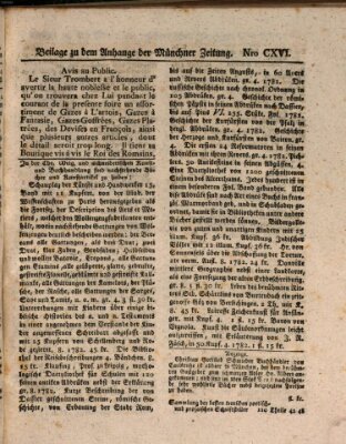 Münchner staats-, gelehrte, und vermischte Nachrichten (Süddeutsche Presse) Samstag 27. Juli 1782