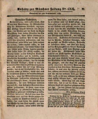 Münchner staats-, gelehrte, und vermischte Nachrichten (Süddeutsche Presse) Samstag 3. August 1782