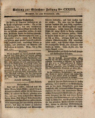 Münchner staats-, gelehrte, und vermischte Nachrichten (Süddeutsche Presse) Samstag 31. August 1782