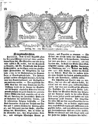 Münchner Zeitung (Süddeutsche Presse) Freitag 10. Januar 1783