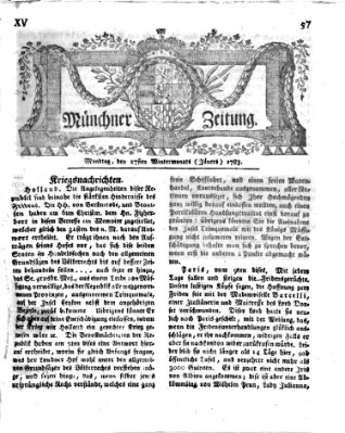 Münchner Zeitung (Süddeutsche Presse) Montag 27. Januar 1783