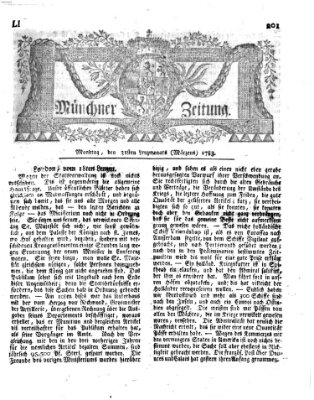 Münchner Zeitung (Süddeutsche Presse) Montag 31. März 1783