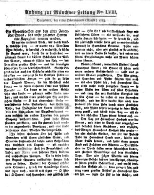 Münchner Zeitung (Süddeutsche Presse) Samstag 12. April 1783