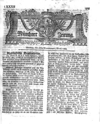 Münchner Zeitung (Süddeutsche Presse) Montag 26. Mai 1783