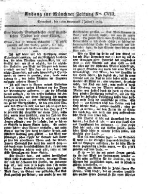 Münchner Zeitung (Süddeutsche Presse) Samstag 12. Juli 1783