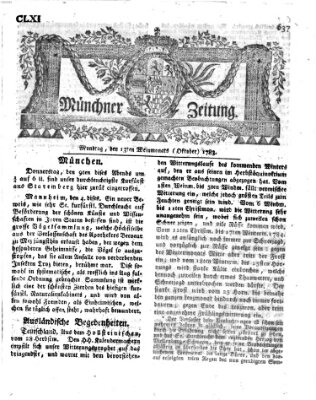 Münchner Zeitung (Süddeutsche Presse) Montag 13. Oktober 1783