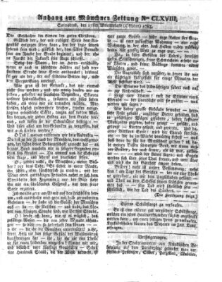 Münchner Zeitung (Süddeutsche Presse) Samstag 25. Oktober 1783