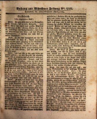 Münchner Zeitung (Süddeutsche Presse) Samstag 10. April 1784