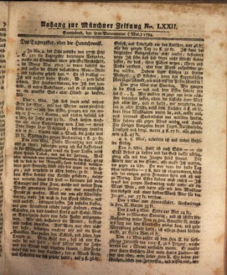 Münchner Zeitung (Süddeutsche Presse) Samstag 8. Mai 1784