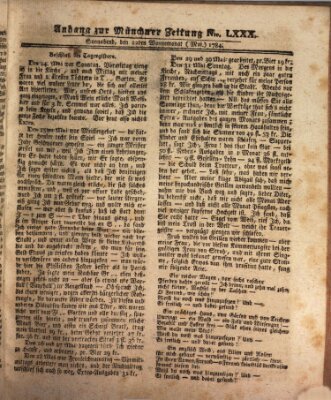 Münchner Zeitung (Süddeutsche Presse) Samstag 22. Mai 1784