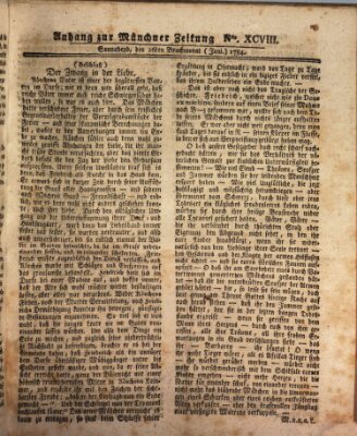 Münchner Zeitung (Süddeutsche Presse) Samstag 26. Juni 1784