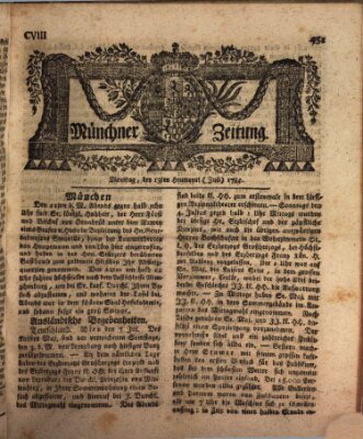 Münchner Zeitung (Süddeutsche Presse) Dienstag 13. Juli 1784