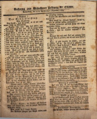 Münchner Zeitung (Süddeutsche Presse) Samstag 11. Dezember 1784