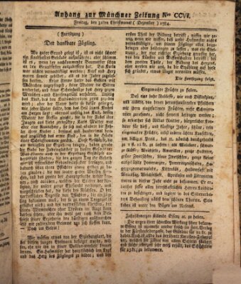 Münchner Zeitung (Süddeutsche Presse) Freitag 31. Dezember 1784