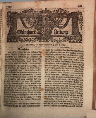 Münchner Zeitung (Süddeutsche Presse) Montag 25. Juli 1785