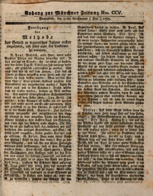 Münchner Zeitung (Süddeutsche Presse) Samstag 31. Dezember 1785