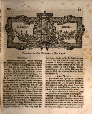 Münchner Zeitung (Süddeutsche Presse) Donnerstag 26. Januar 1786