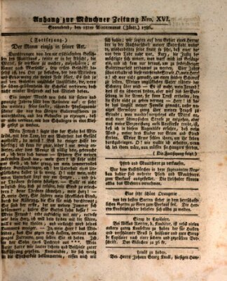 Münchner Zeitung (Süddeutsche Presse) Samstag 28. Januar 1786